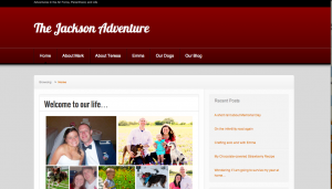 Sample Personal WordPress Website of The Jackson Adventure